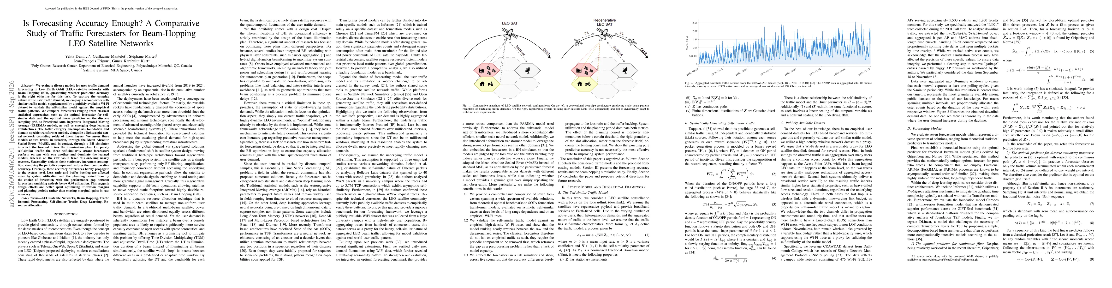 Thumbnail for Is Forecasting Accuracy Enough? A Comparative Study of Traffic Forecasters for Beam-Hopping LEO Satellite Networks