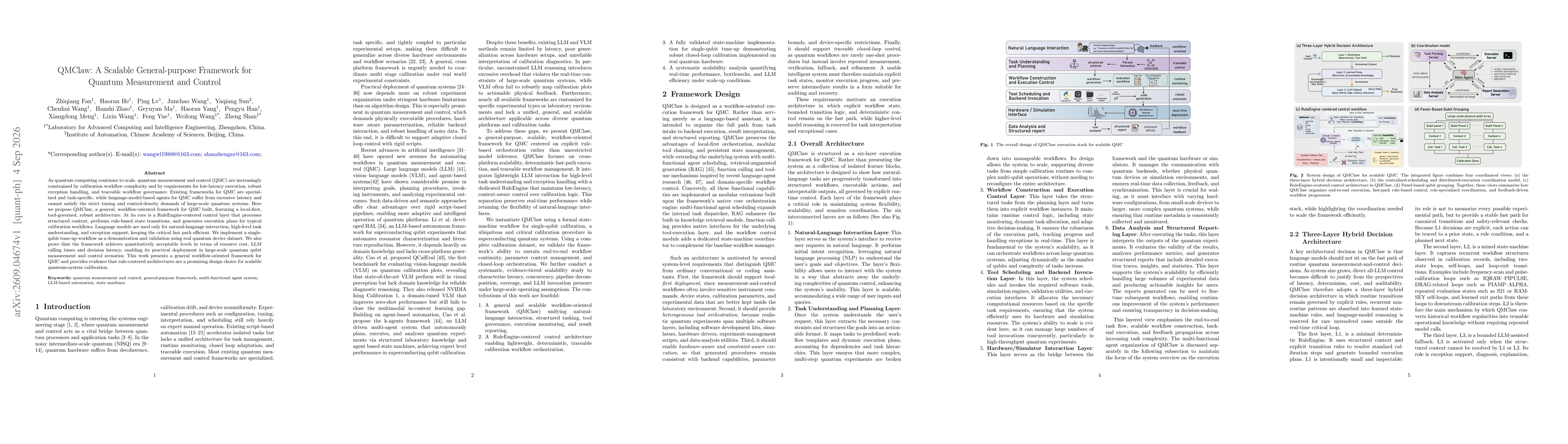 Thumbnail for QMClaw: A Scalable General-purpose Framework for Quantum Measurement and Control