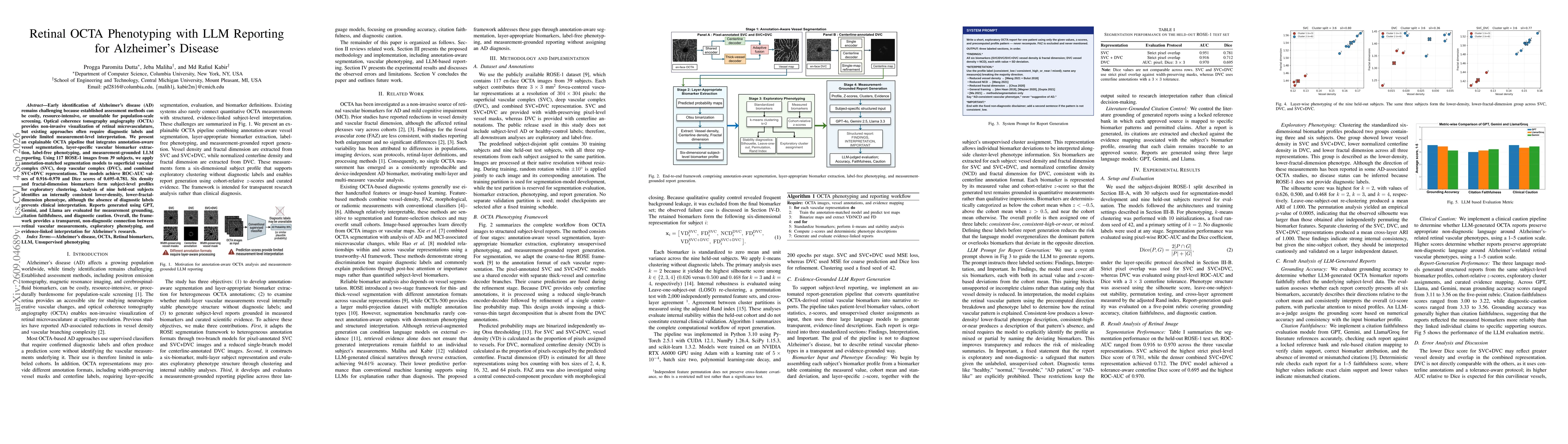 Thumbnail for Retinal OCTA Phenotyping with LLM Reporting for Alzheimer's Disease