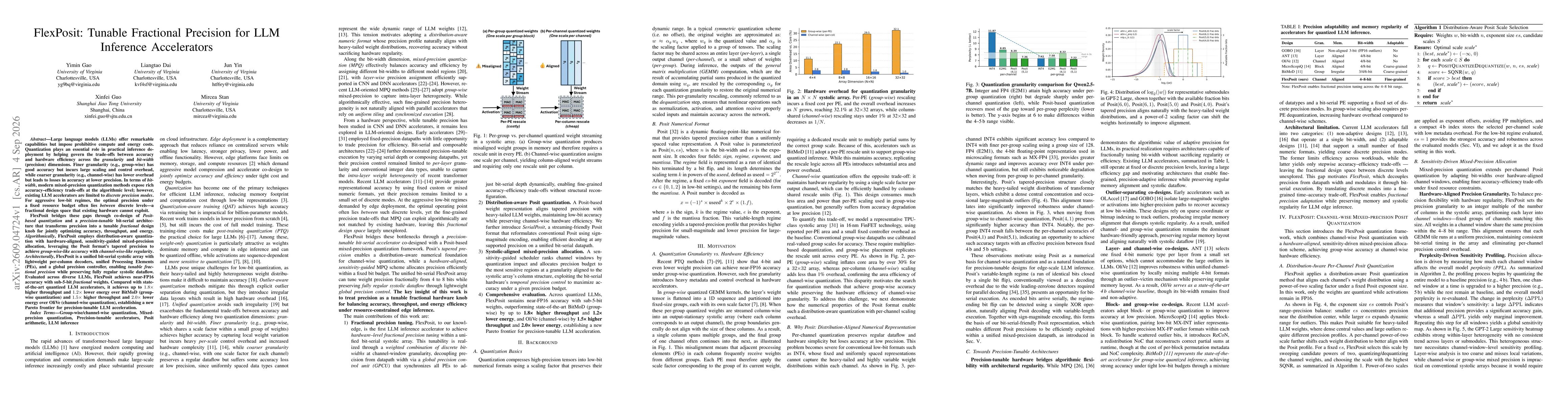 Thumbnail for FlexPosit: Tunable Fractional Precision for LLM Inference Accelerators