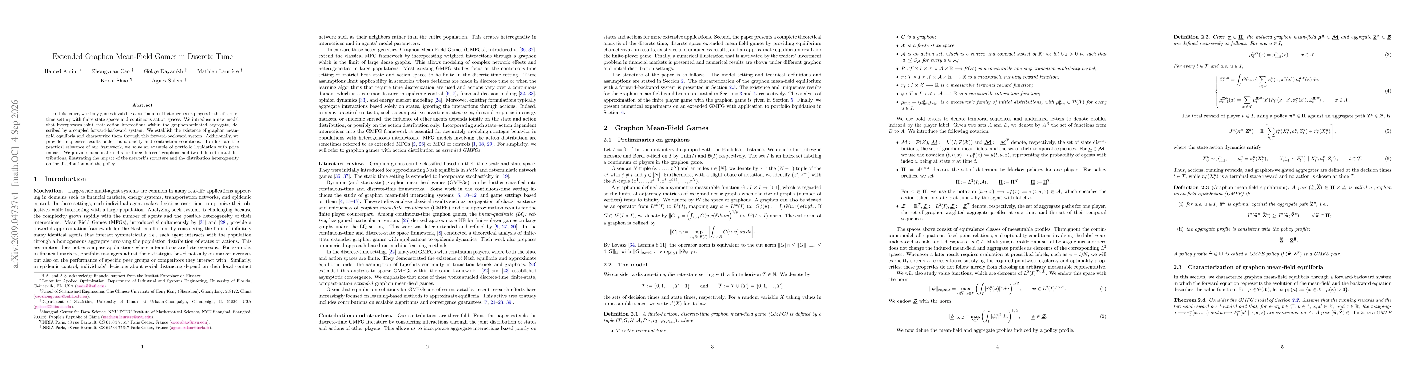 Thumbnail for Extended Graphon Mean-Field Games in Discrete Time