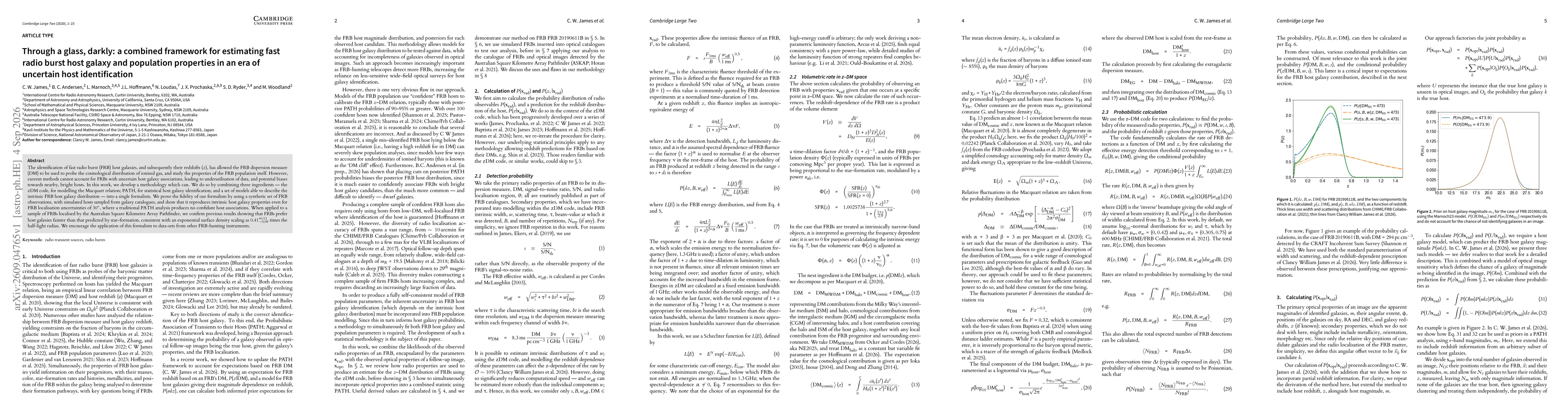 Thumbnail for Through a glass, darkly: a combined framework for estimating fast radio burst host galaxy and population properties in an era of uncertain host identification