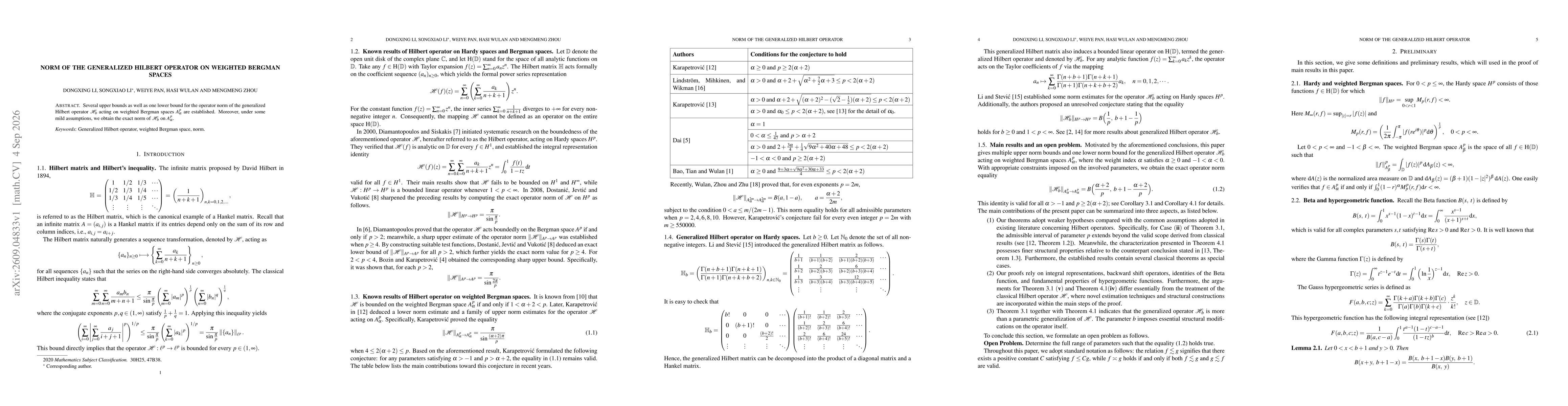 Thumbnail for Norm of the generalized Hilbert operator on weighted Bergman spaces
