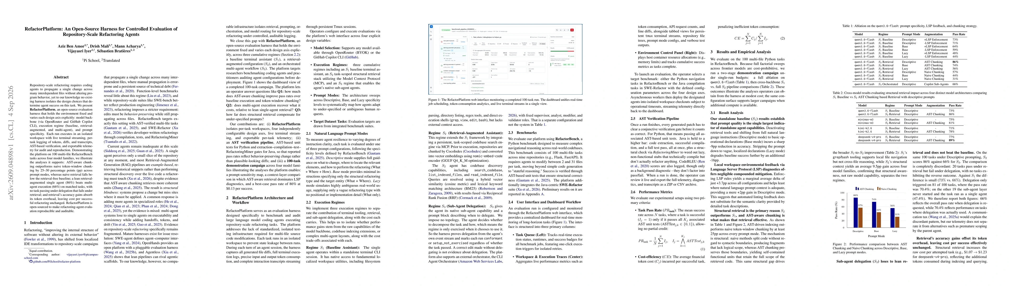 Thumbnail for RefactorPlatform: An Open-Source Harness for Controlled Evaluation of Repository-Scale Refactoring Agents