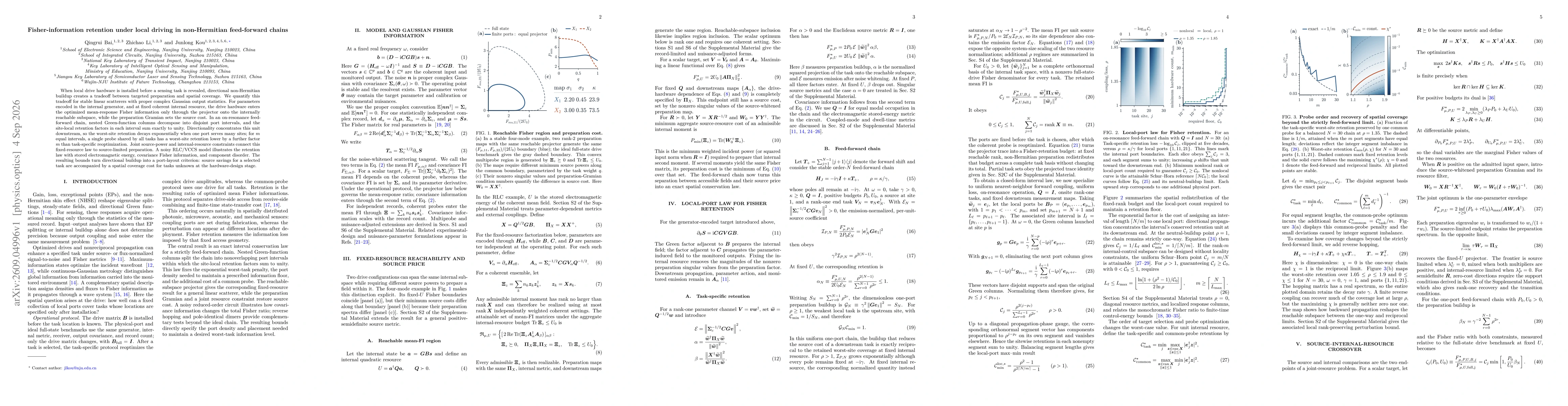 Thumbnail for Fisher-information retention under local driving in non-Hermitian feed-forward chains
