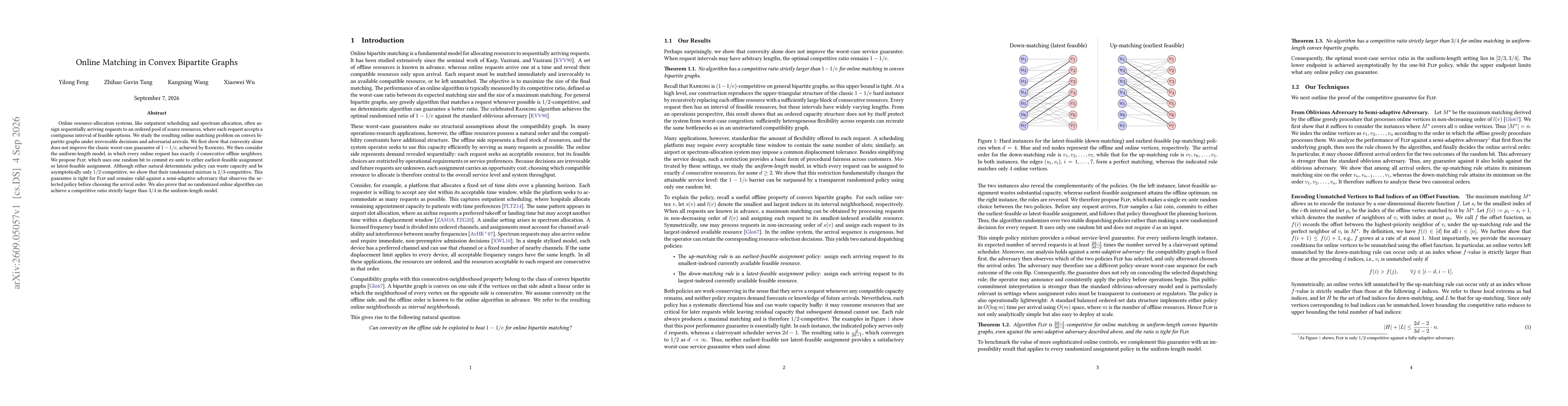 Thumbnail for Online Matching in Convex Bipartite Graphs