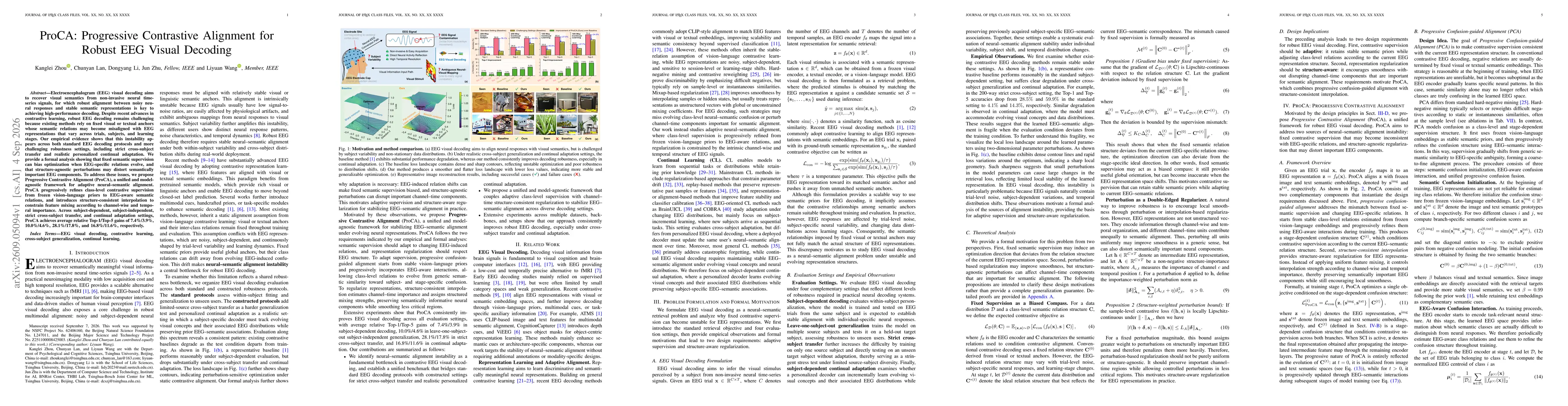 Thumbnail for ProCA: Progressive Contrastive Alignment for Robust EEG Visual Decoding