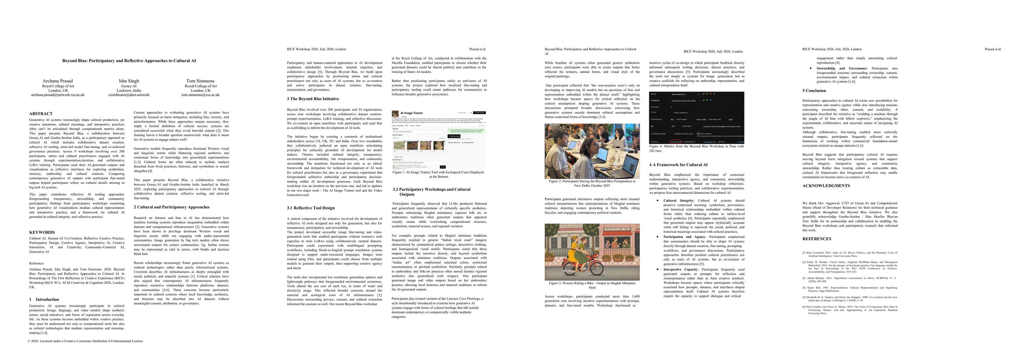 Thumbnail for Beyond Bias: Participatory and Reflective Approaches to Cultural AI