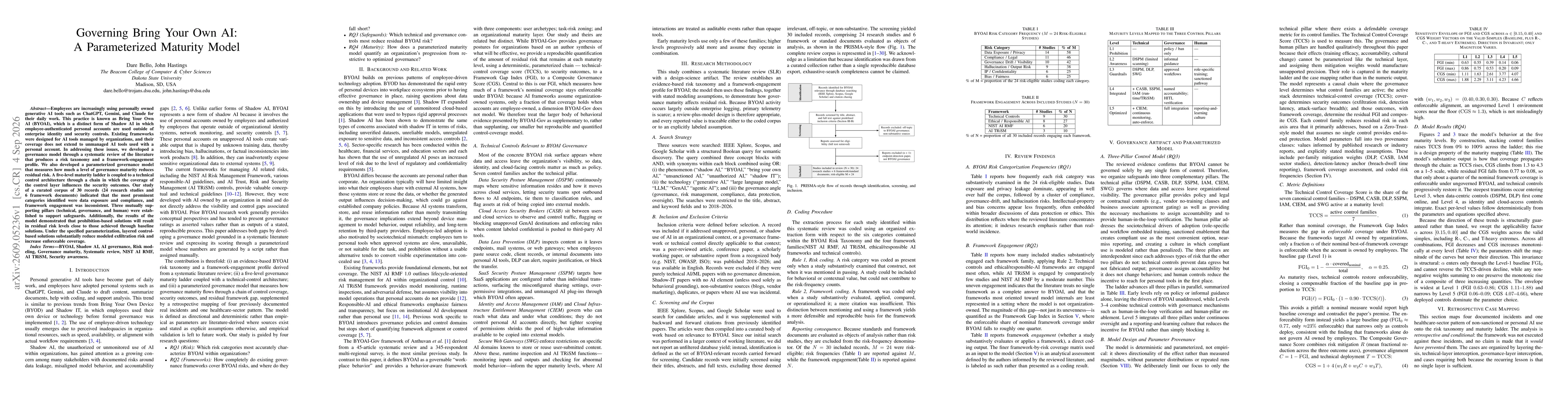 Thumbnail for Governing Bring Your Own AI: A Parameterized Maturity Model