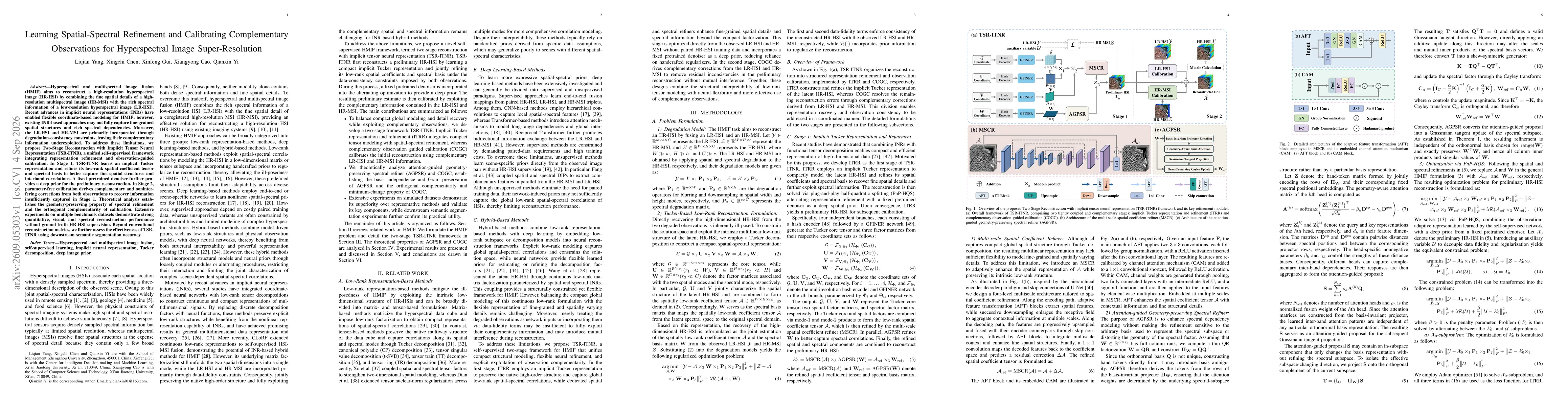 Thumbnail for Learning Spatial-Spectral Refinement and Calibrating Complementary Observations for Hyperspectral Image Super-Resolution