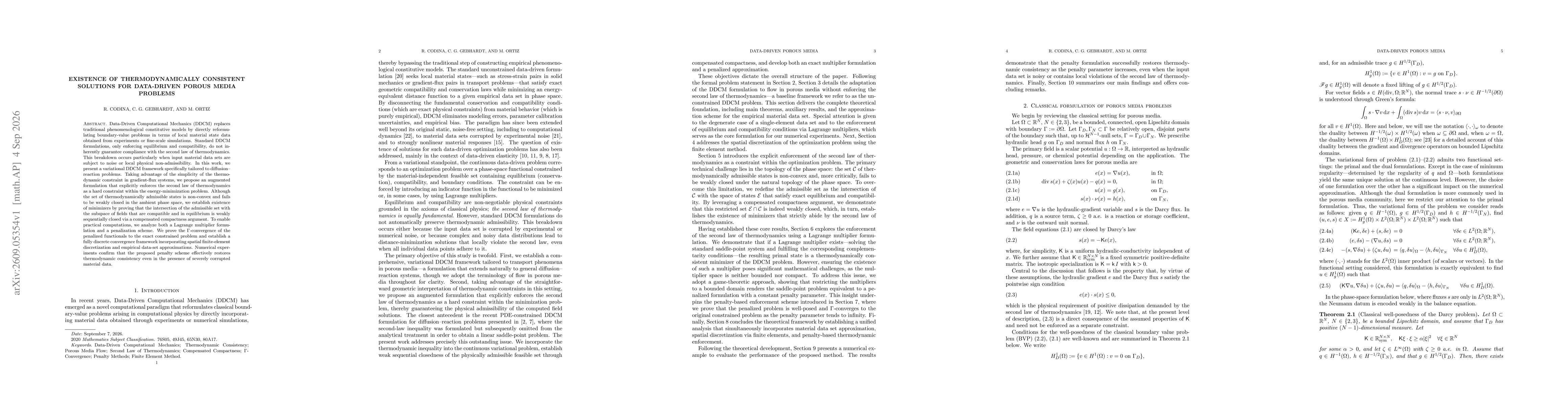 Thumbnail for Existence of thermodynamically consistent solutions for data-driven porous media problems