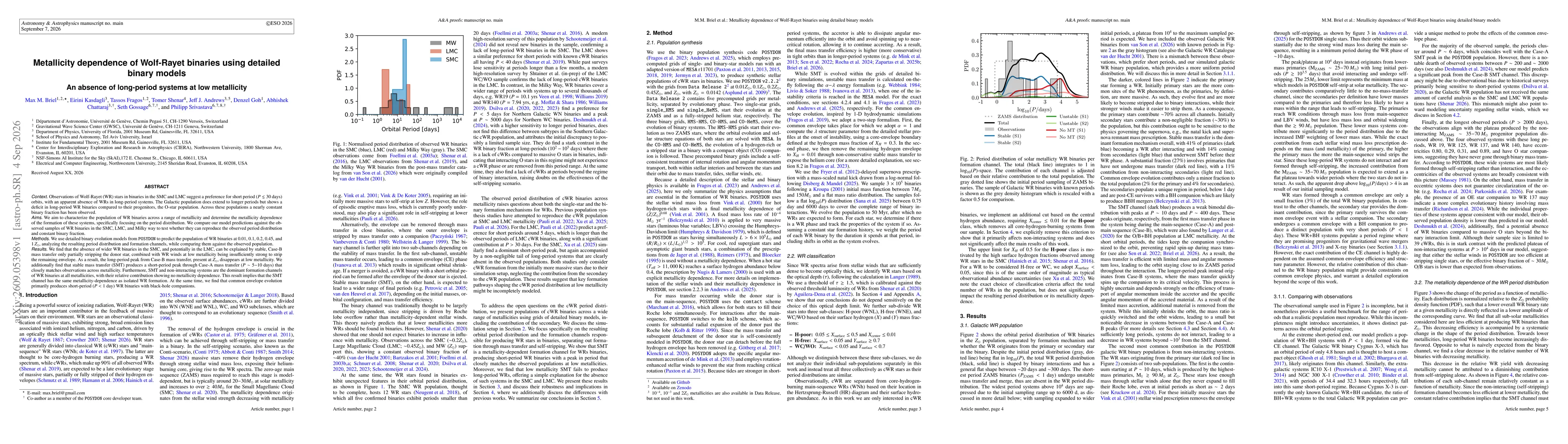 Thumbnail for Metallicity dependence of Wolf-Rayet binaries using detailed binary models: An absence of long-period systems at low metallicity