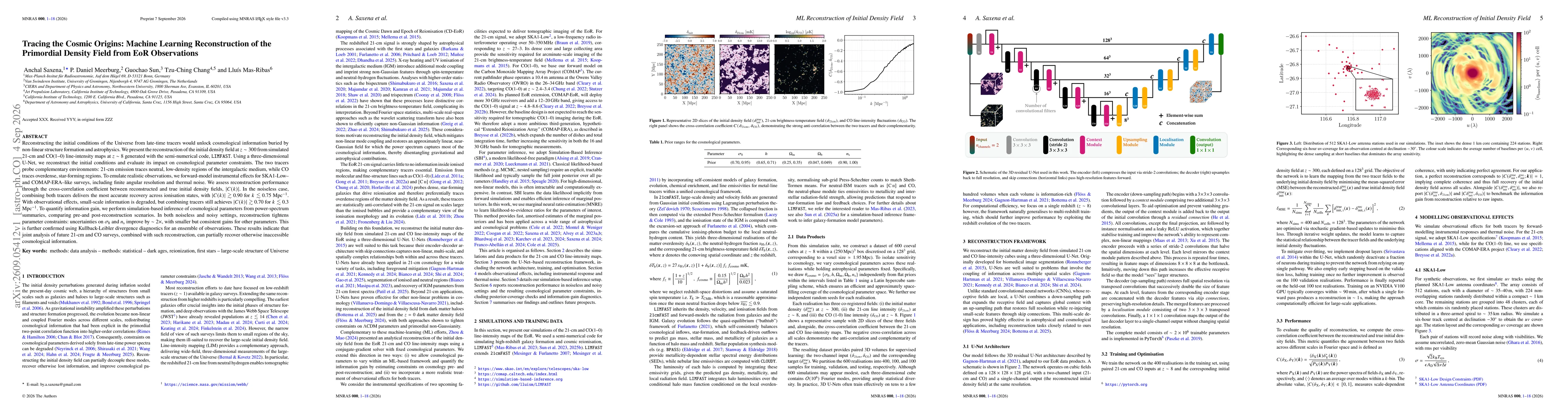 Thumbnail for Tracing the Cosmic Origins: Machine Learning Reconstruction of the Primordial Density Field from EoR Observations