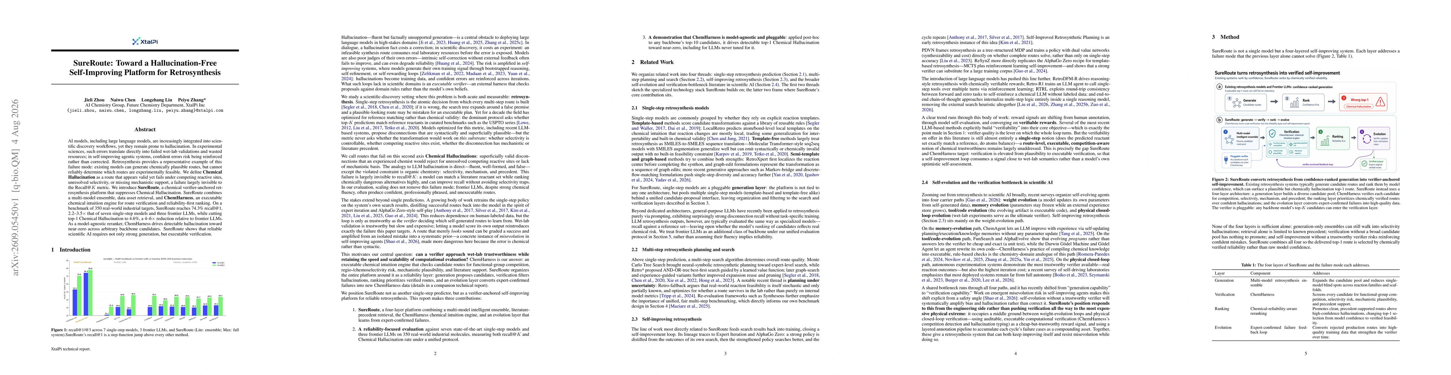 Thumbnail for SureRoute: Toward a Hallucination-Free Self-Improving Platform for Retrosynthesis