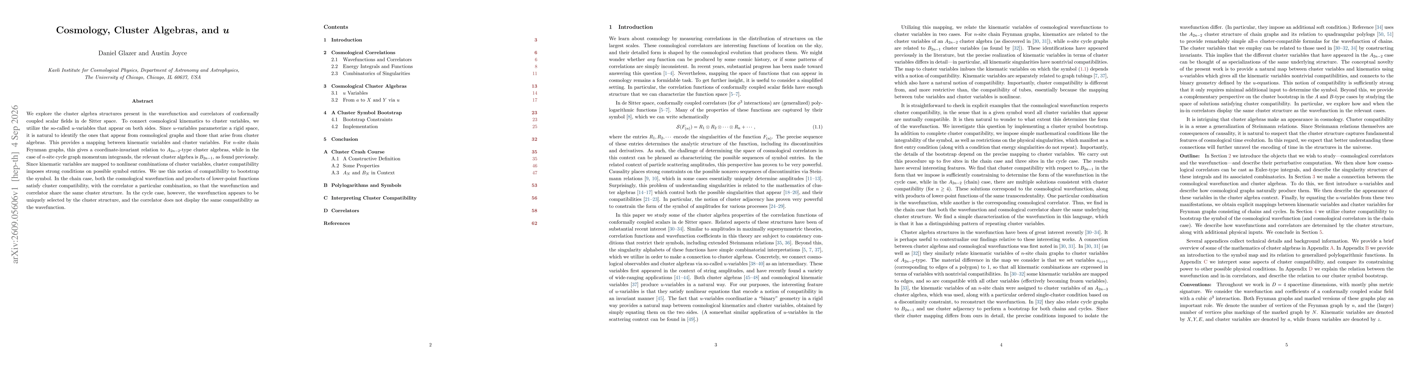 Thumbnail for Cosmology, Cluster Algebras, and $\boldsymbol{u}$