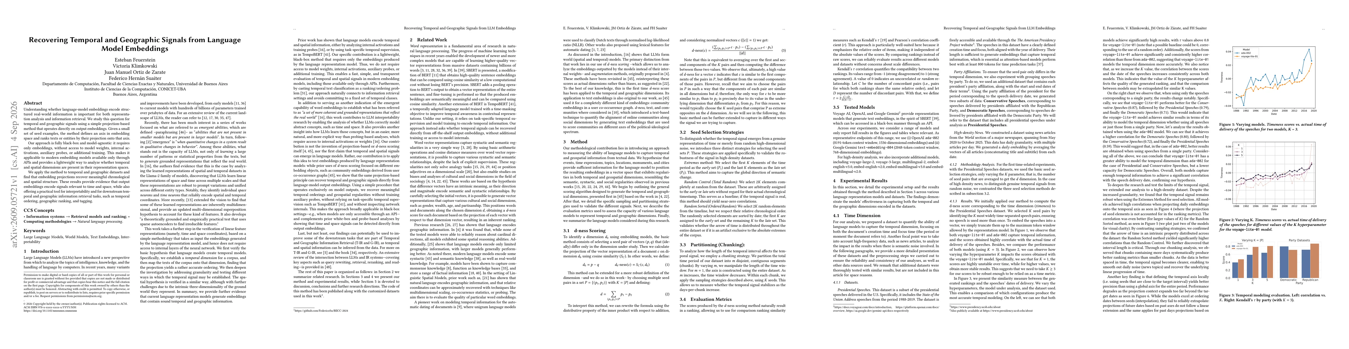 Thumbnail for Recovering Temporal and Geographic Signals from Language Model Embeddings