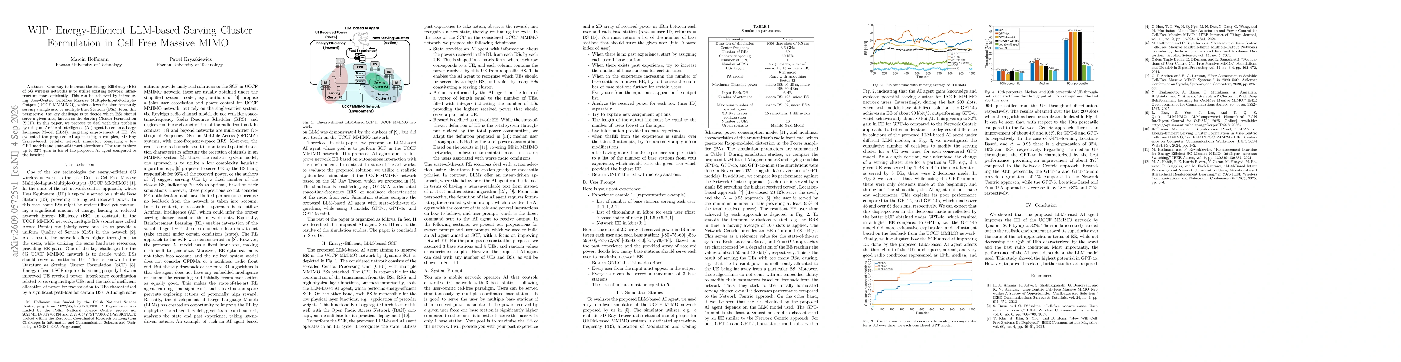 Thumbnail for WIP: Energy-Efficient LLM-Based Serving Cluster Formulation in Cell-Free Massive MIMO