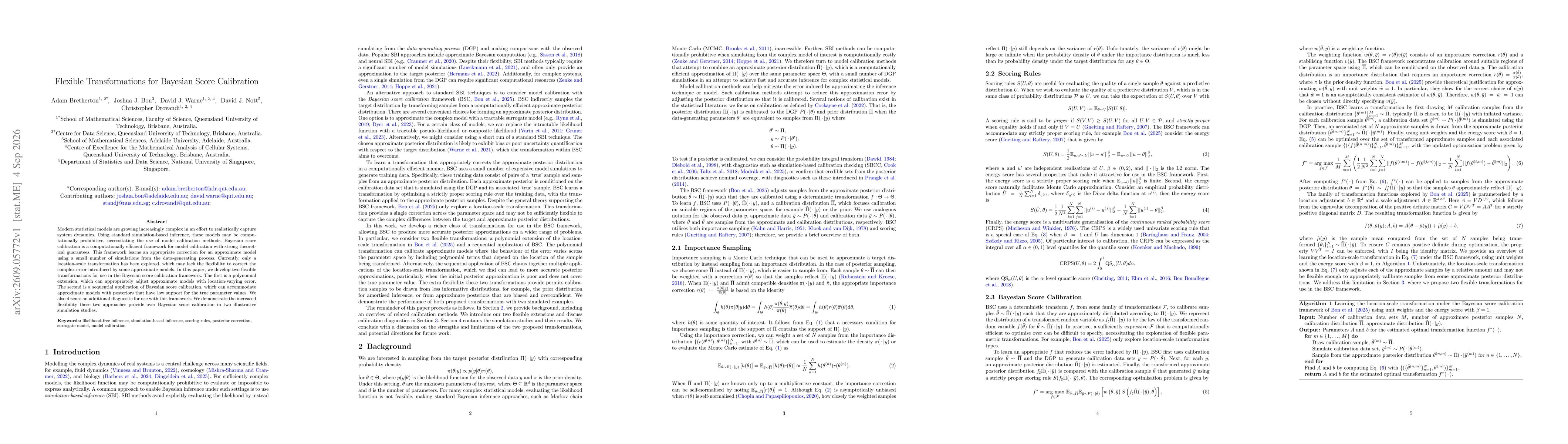 Thumbnail for Flexible Transformations for Bayesian Score Calibration