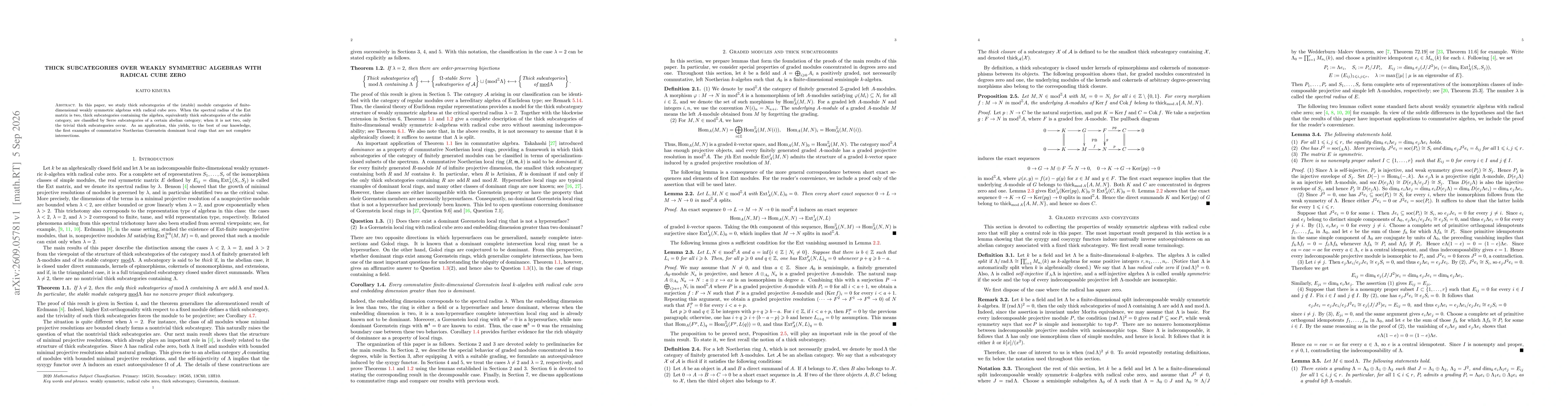 Thumbnail for Thick subcategories over weakly symmetric algebras with radical cube zero