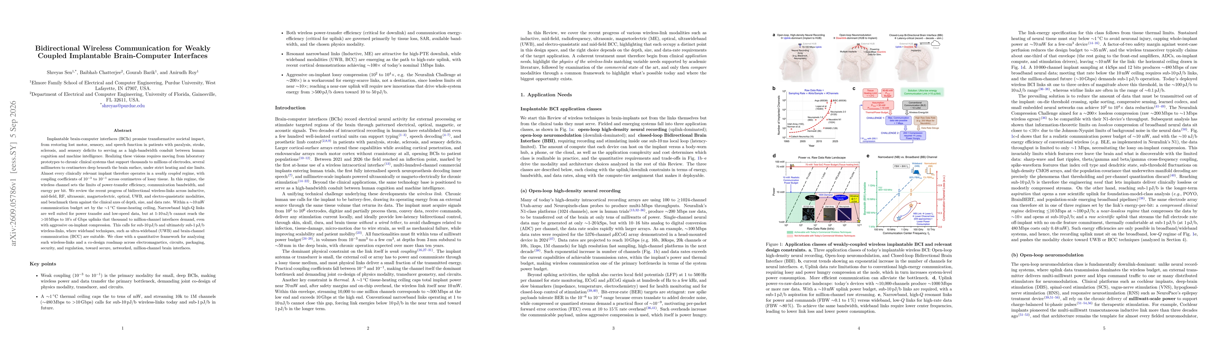 Thumbnail for Bidirectional Wireless Communication for Weakly Coupled Implantable Brain-Computer Interfaces