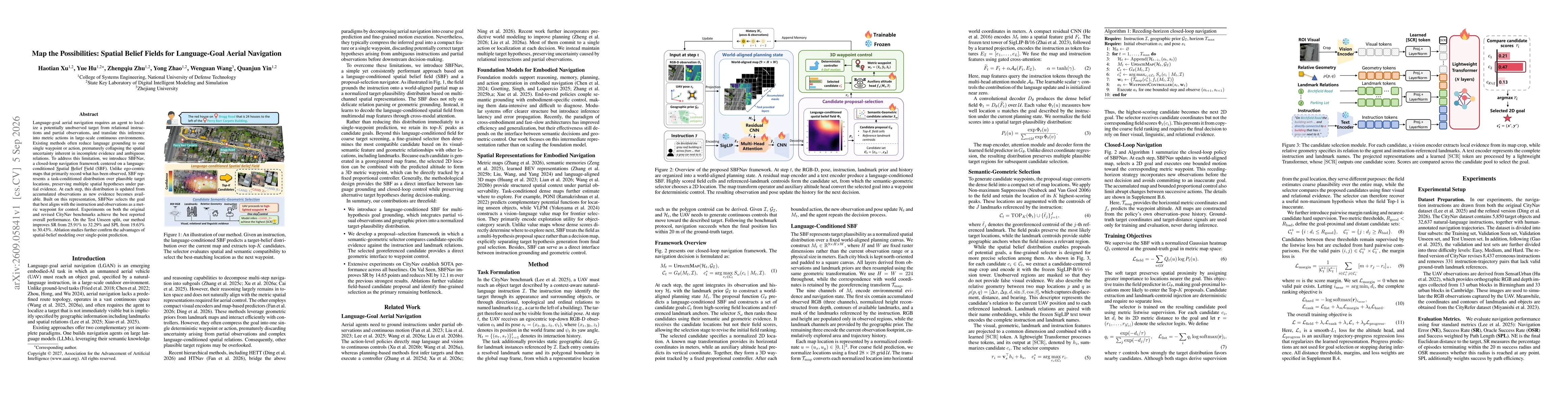 Thumbnail for Map the Possibilities: Spatial Belief Fields for Language-Goal Aerial Navigation
