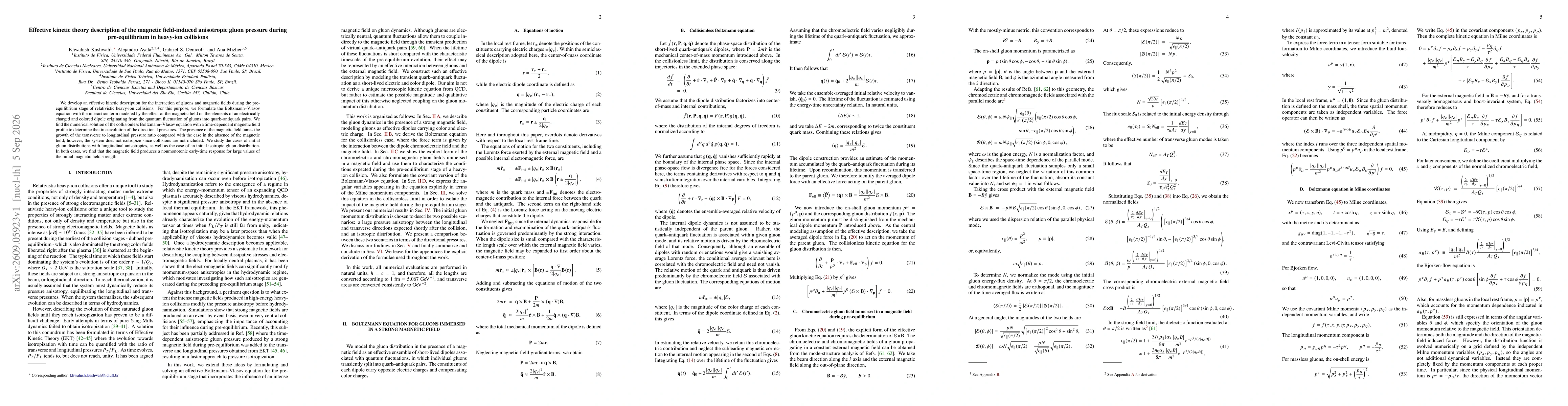 Thumbnail for Effective kinetic theory description of the magnetic field-induced anisotropic gluon pressure during pre-equilibrium in heavy-ion collisions