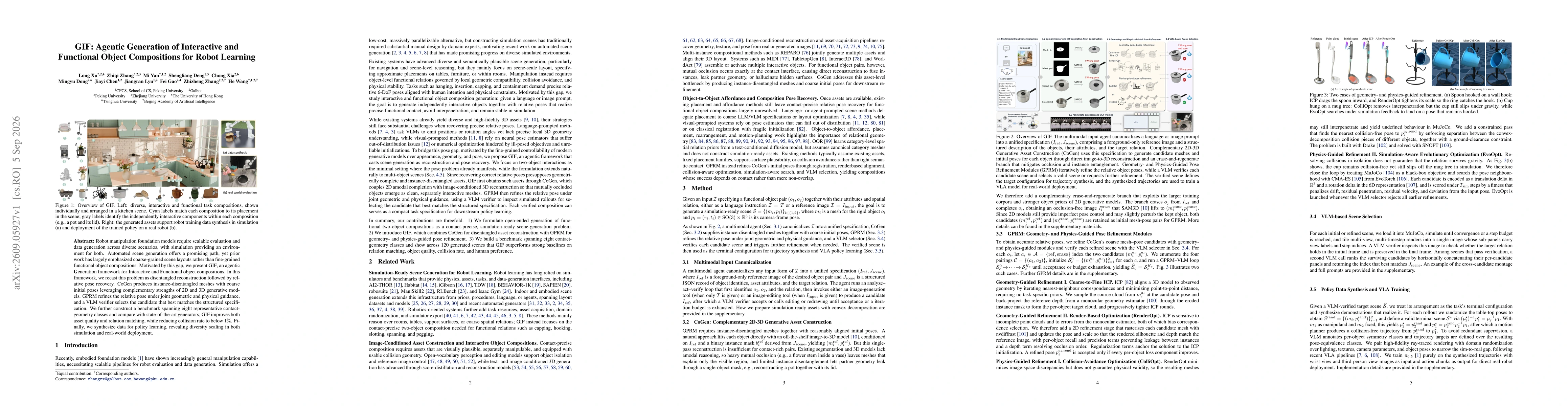 Thumbnail for GIF: Agentic Generation of Interactive and Functional Object Compositions for Robot Learning