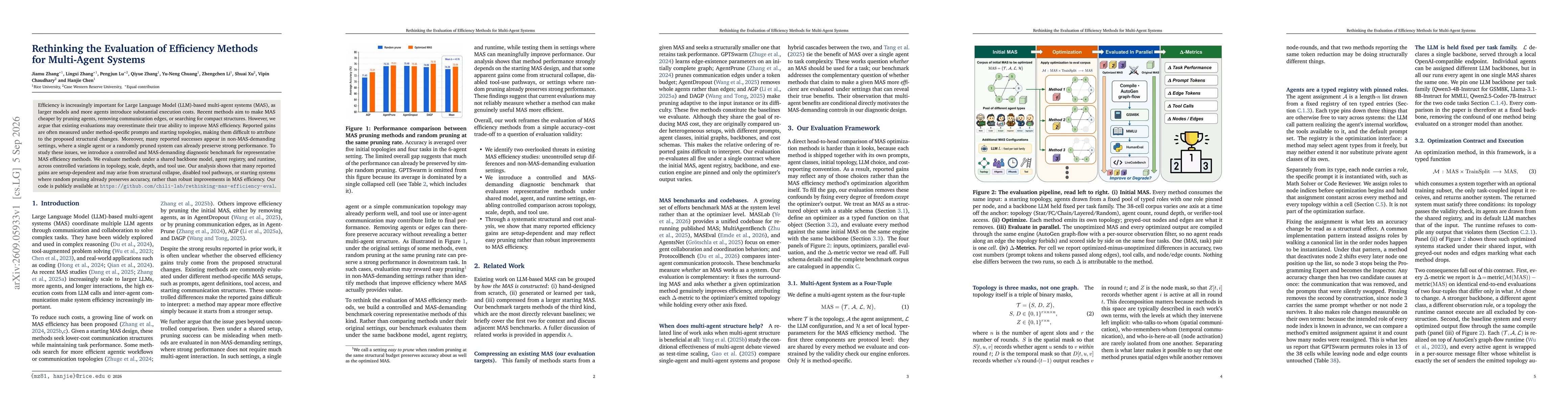 Thumbnail for Rethinking the Evaluation of Efficiency Methods for Multi-Agent Systems