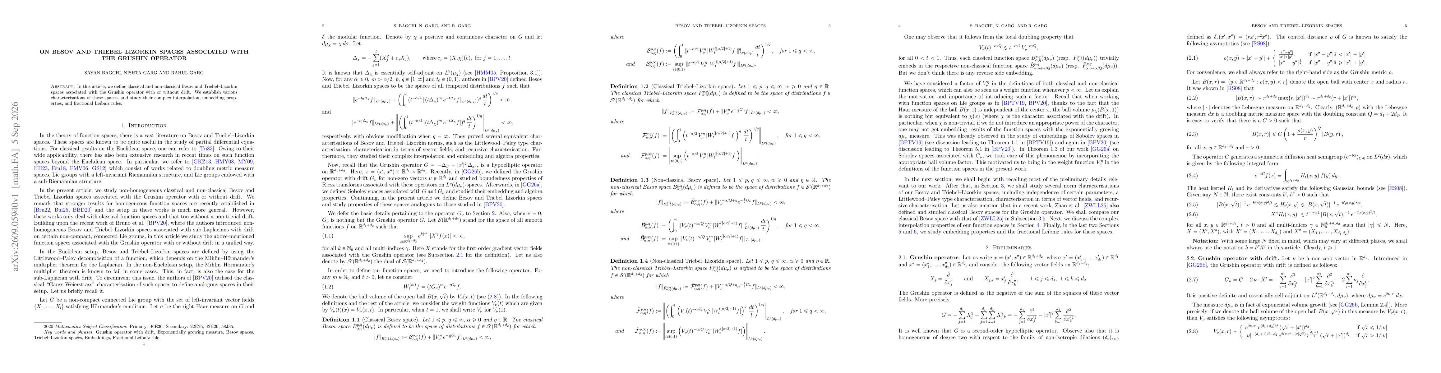 Thumbnail for On Besov and Triebel-Lizorkin spaces associated with the Grushin operator