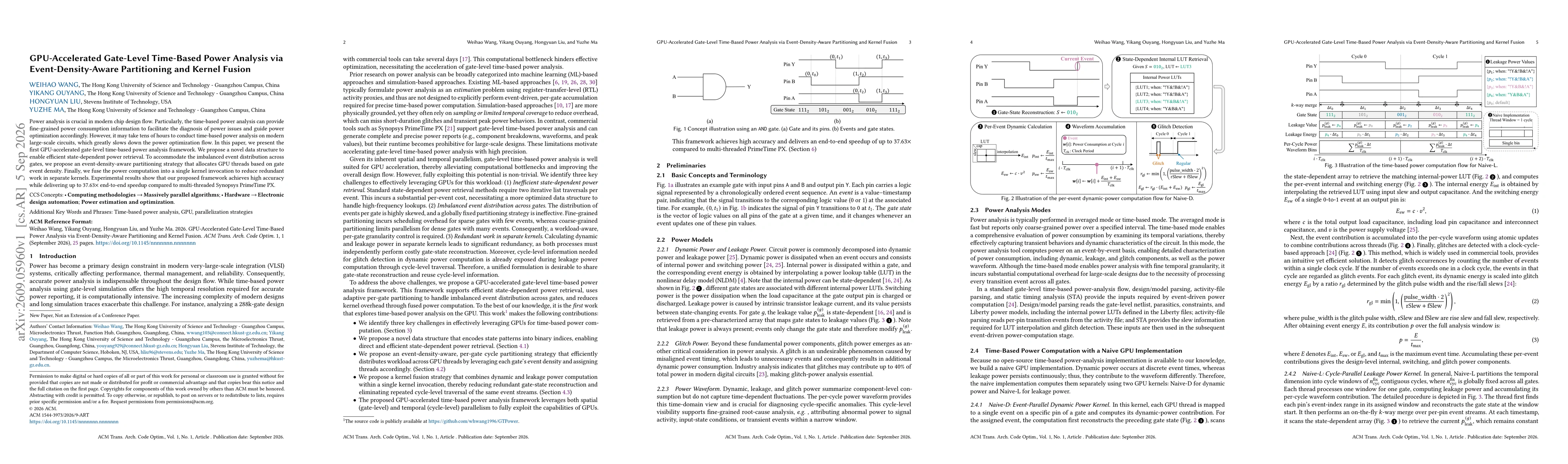 Thumbnail for GPU-Accelerated Gate-Level Time-Based Power Analysis via Event-Density-Aware Partitioning and Kernel Fusion