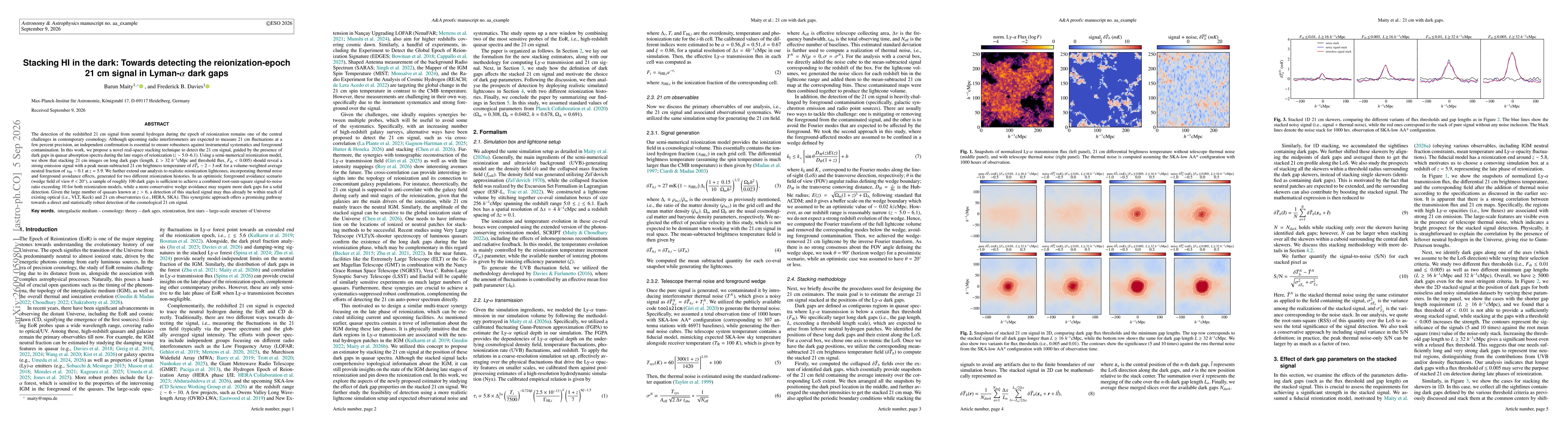 Thumbnail for Stacking HI in the dark: Towards detecting the reionization-epoch 21 cm signal in Lyman-$α$ dark gaps