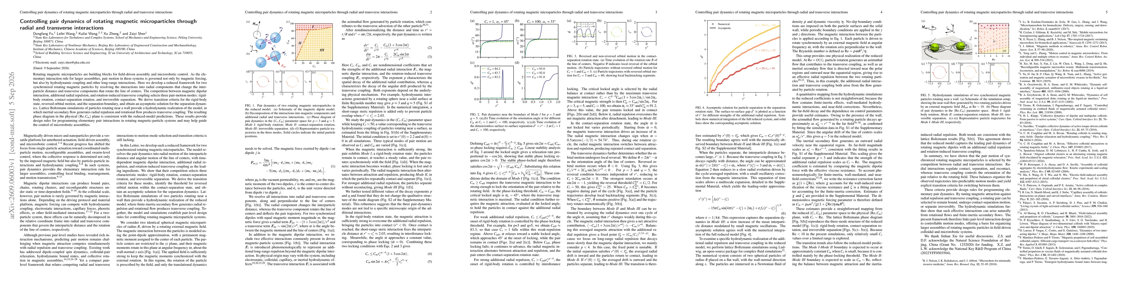 Thumbnail for Controlling pair dynamics of rotating magnetic microparticles through radial and transverse interactions