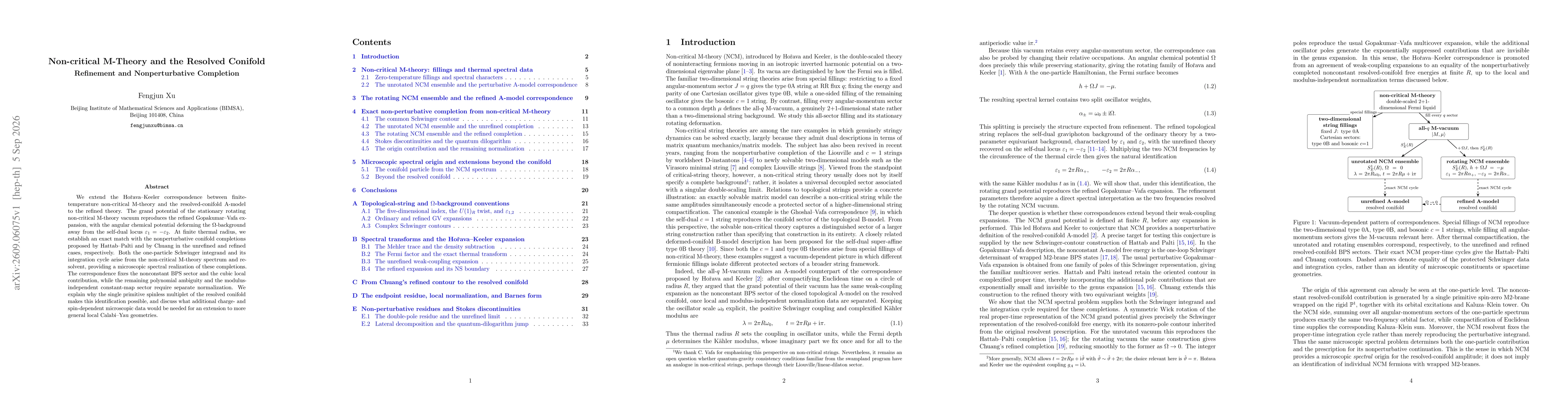Thumbnail for Non-critical M-Theory and the Resolved Conifold: Refinement and Nonperturbative Completion