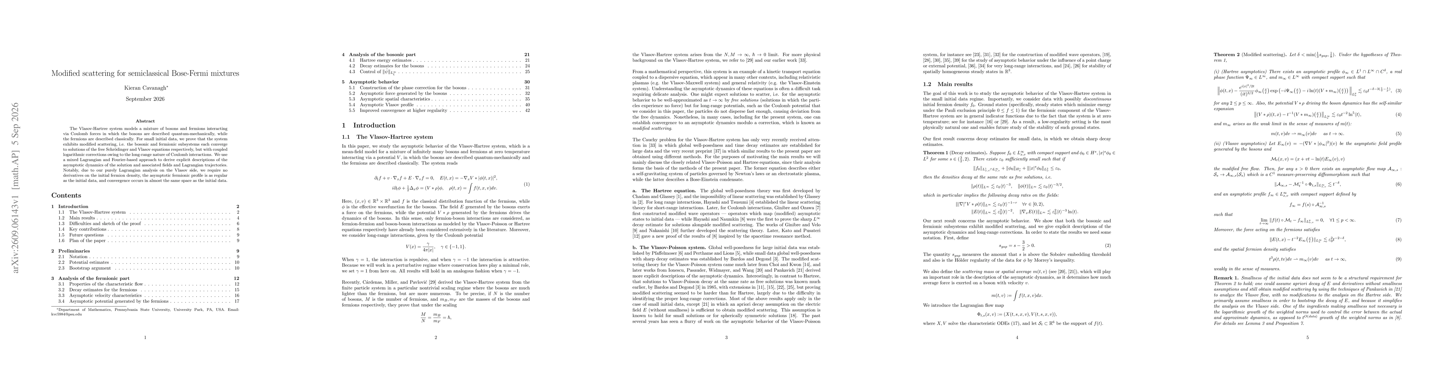 Thumbnail for Modified scattering for semiclassical Bose-Fermi mixtures