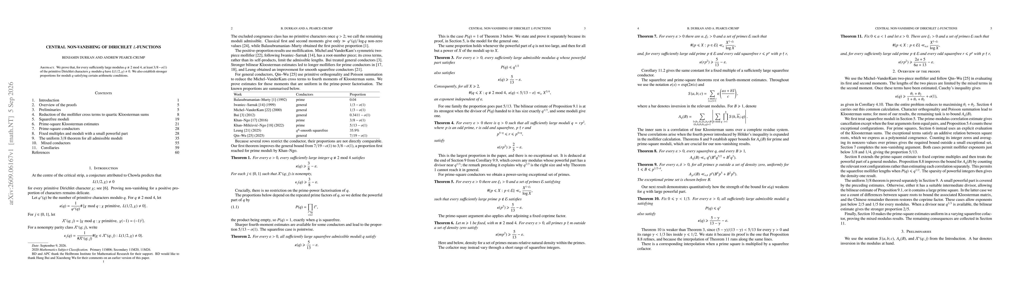 Thumbnail for Central non-vanishing of Dirichlet $L$-functions