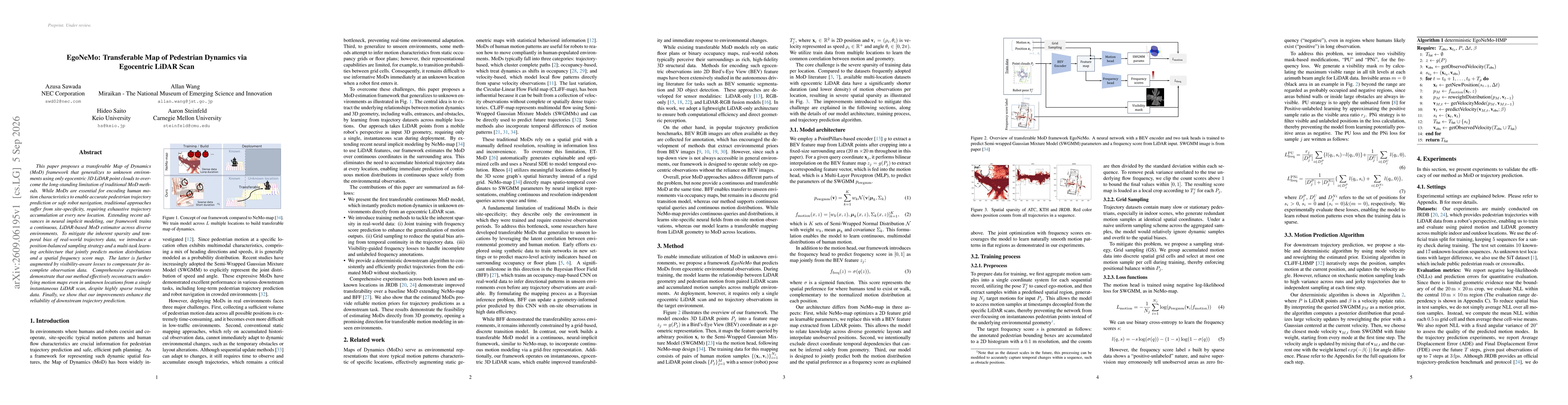 Thumbnail for EgoNeMo: Transferable Map of Pedestrian Dynamics via Egocentric LiDAR Scan