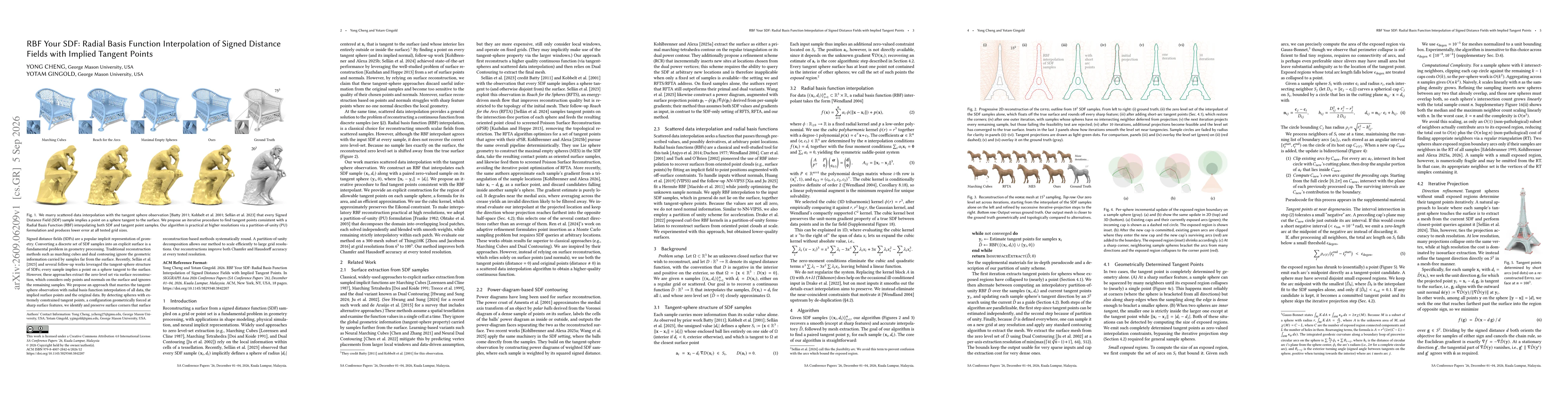 Thumbnail for RBF Your SDF: Radial Basis Function Interpolation of Signed Distance Fields with Implied Tangent Points