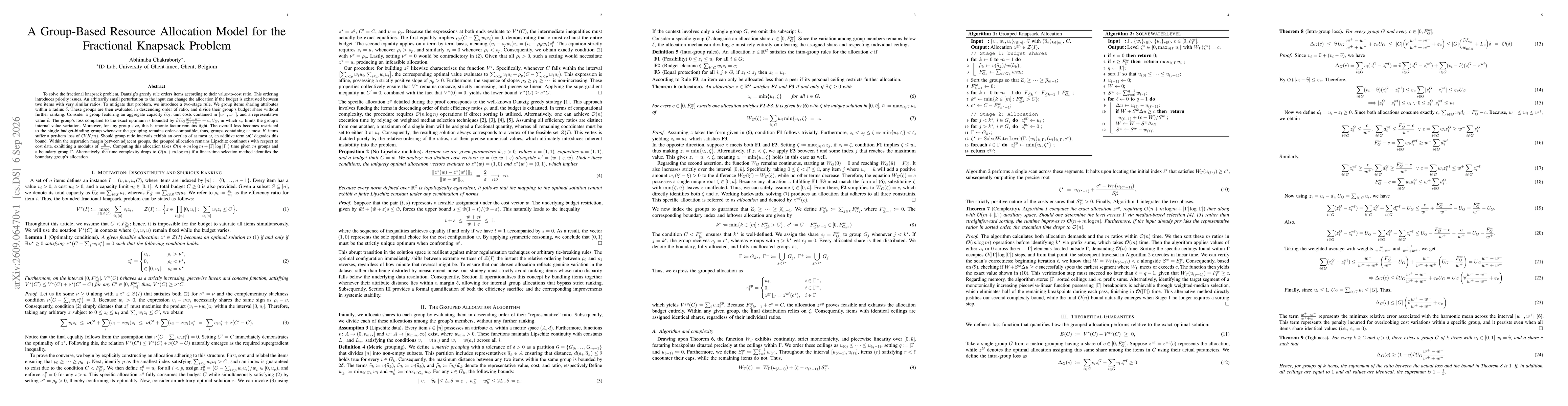 Thumbnail for A Group-Based Resource Allocation Model for the Fractional Knapsack Problem