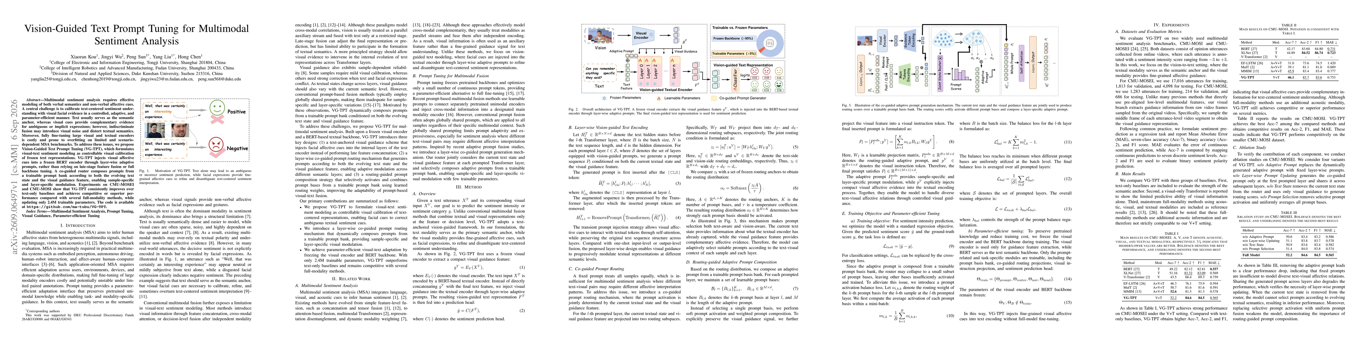 Thumbnail for Vision-Guided Text Prompt Tuning for Multimodal Sentiment Analysis