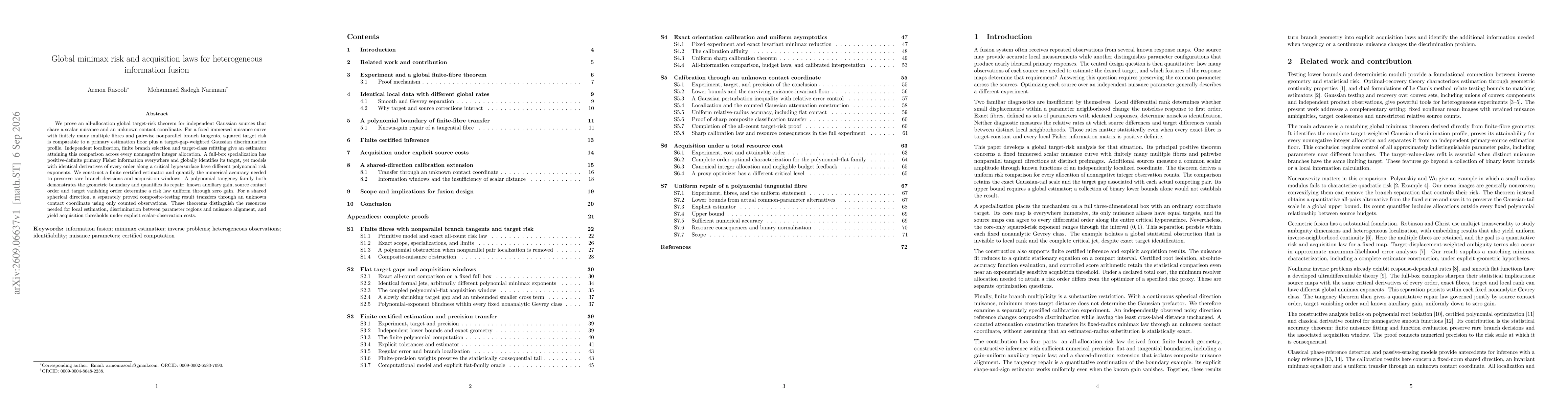 Thumbnail for Global minimax risk and acquisition laws for heterogeneous information fusion