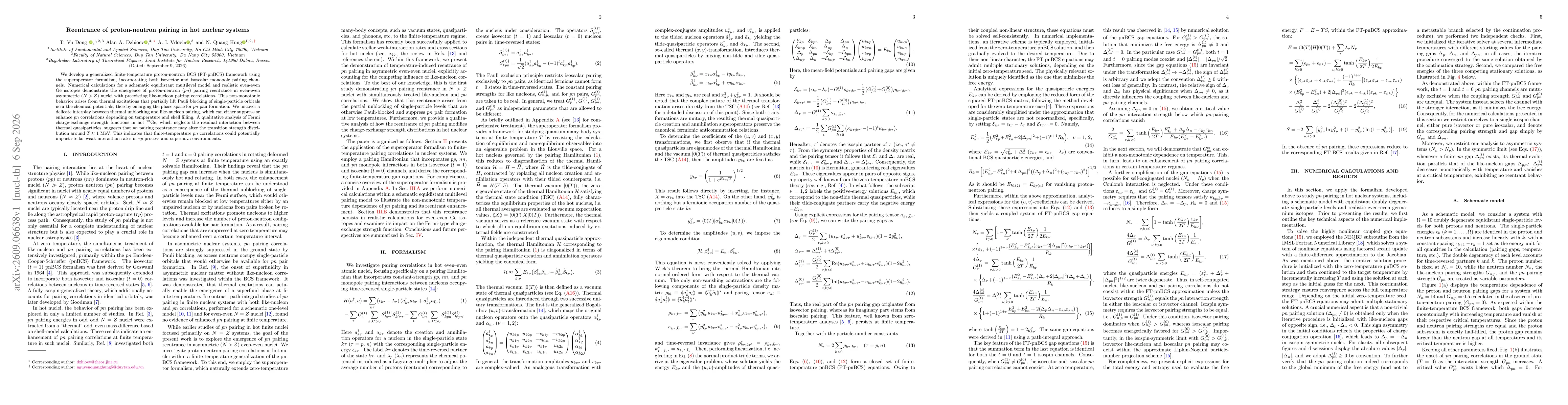 Thumbnail for Reentrance of proton-neutron pairing in hot nuclear systems
