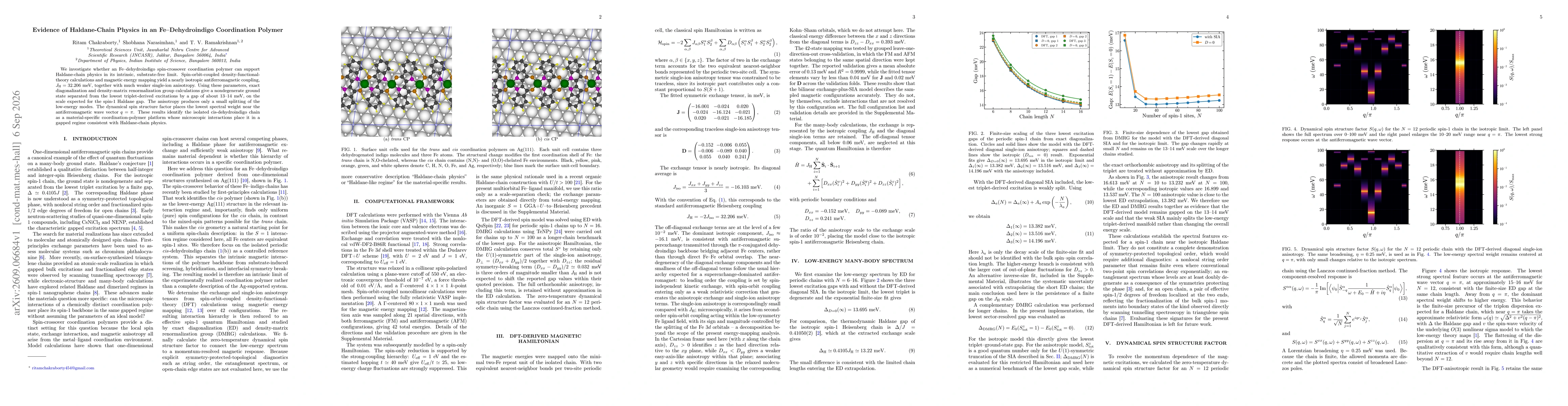 Thumbnail for Evidence of Haldane-Chain Physics in an Fe-Dehydroindigo Coordination Polymer