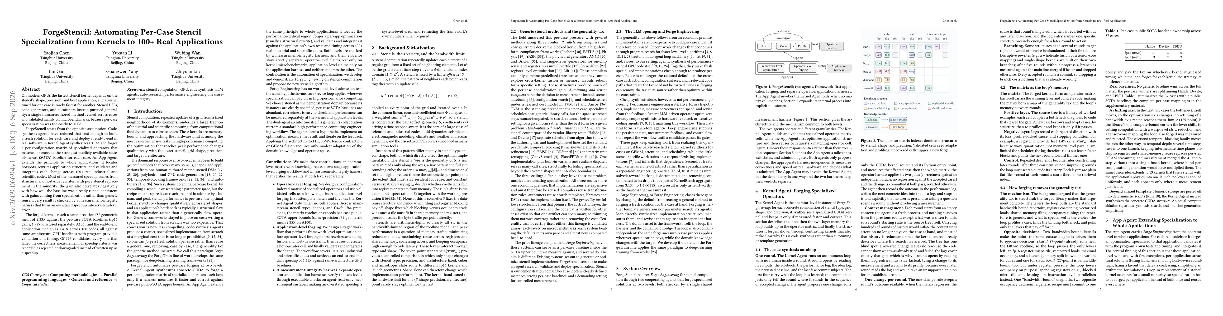 Thumbnail for ForgeStencil: Automating Per-Case Stencil Specialization from Kernels to 100+ Real Applications