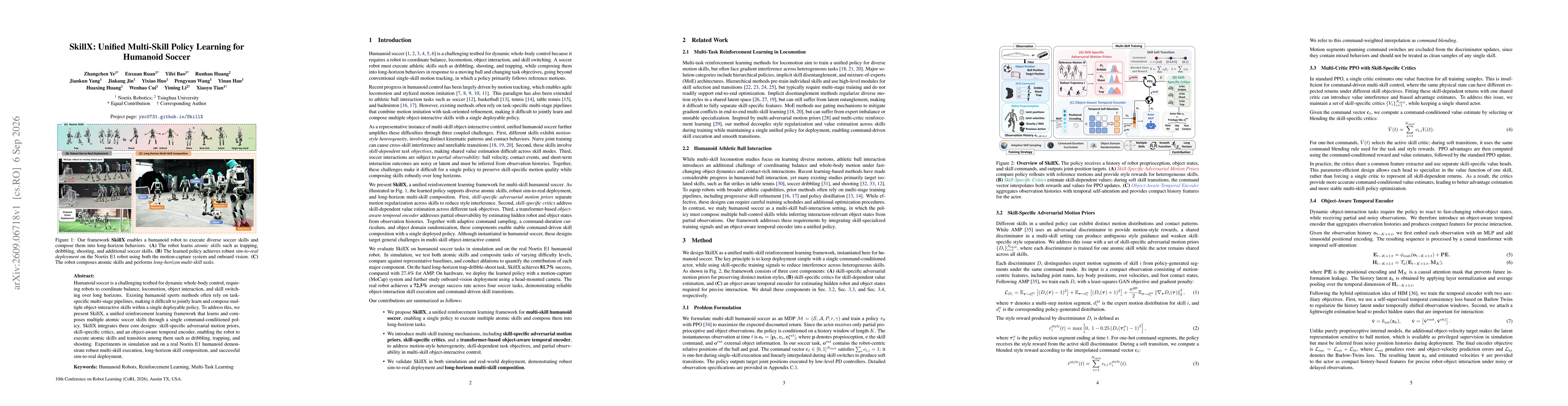 Thumbnail for SkillX: Unified Multi-Skill Policy Learning for Humanoid Soccer