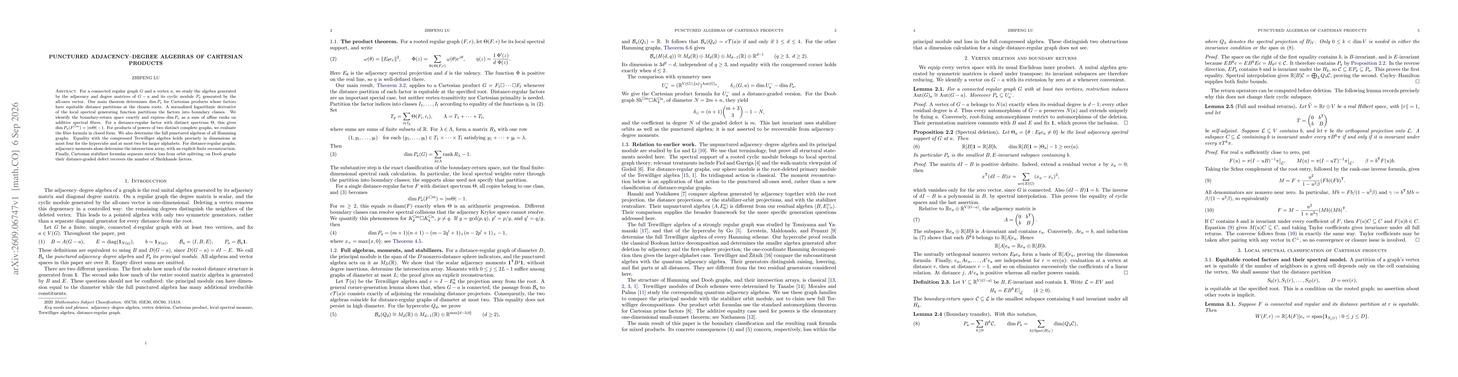 Thumbnail for Punctured adjacency-degree algebras of Cartesian products