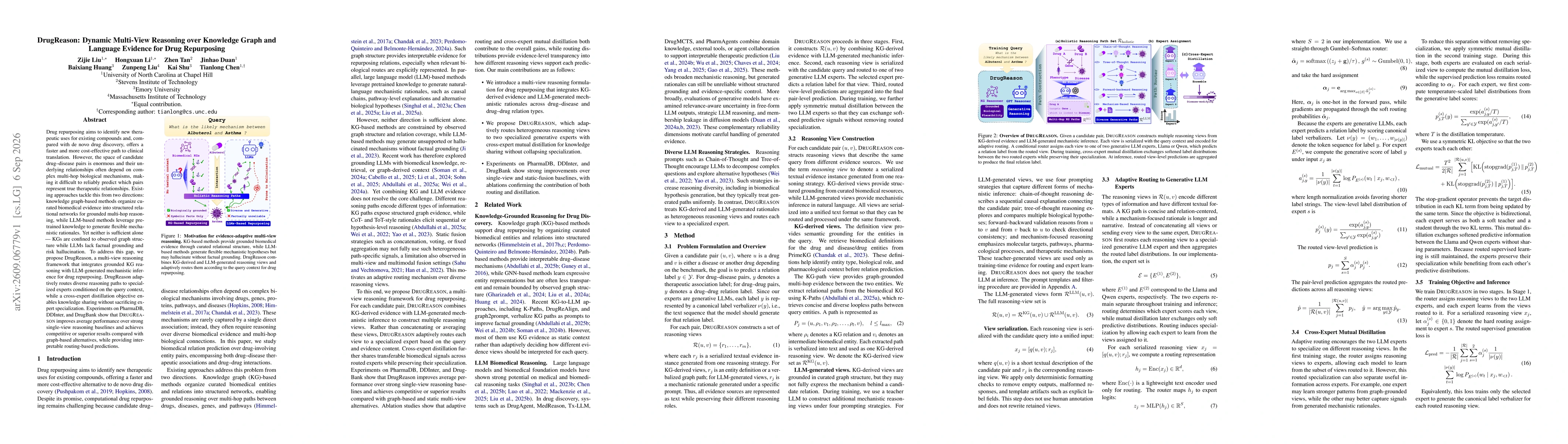 Thumbnail for DrugReason: Dynamic Multi-View Reasoning over Knowledge Graph and Language Evidence for Drug Repurposing