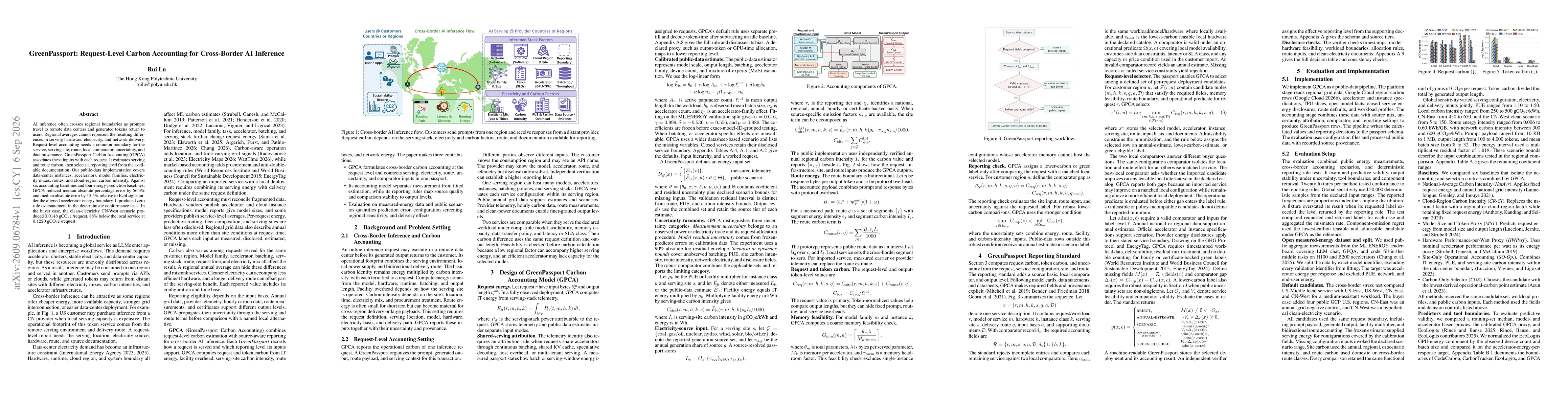 Thumbnail for GreenPassport: Request-Level Carbon Accounting for Cross-Border AI Inference