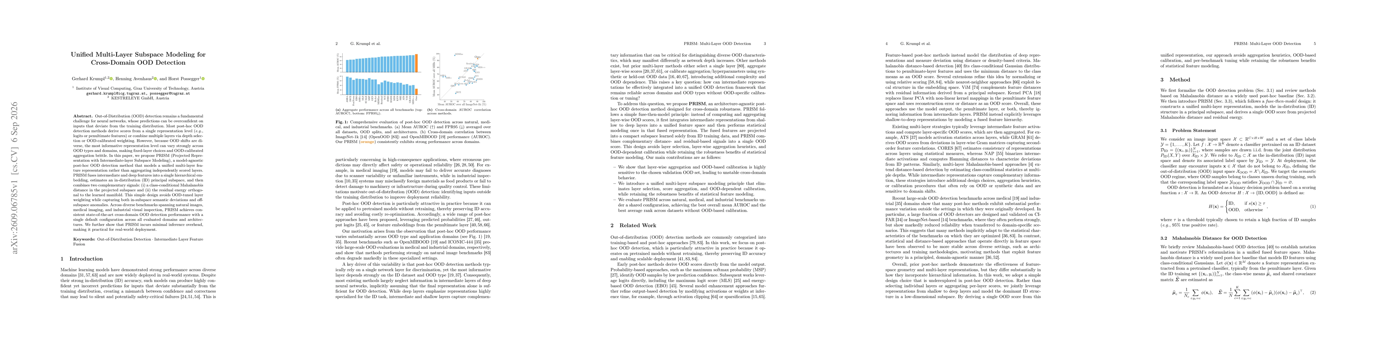 Thumbnail for Unified Multi-Layer Subspace Modeling for Cross-Domain OOD Detection