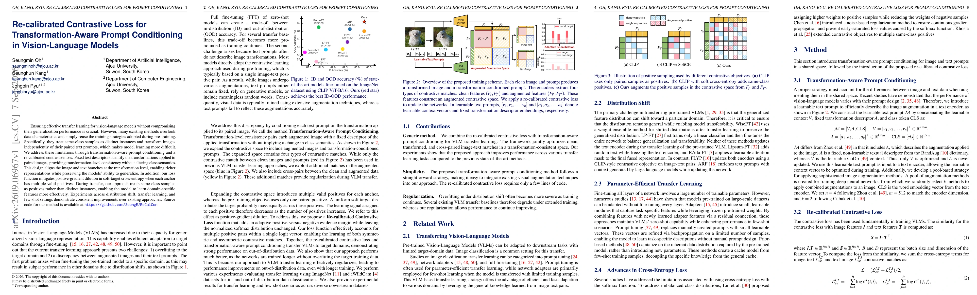 Thumbnail for Re-calibrated Contrastive Loss for Transformation-Aware Prompt Conditioning in Vision-Language Models