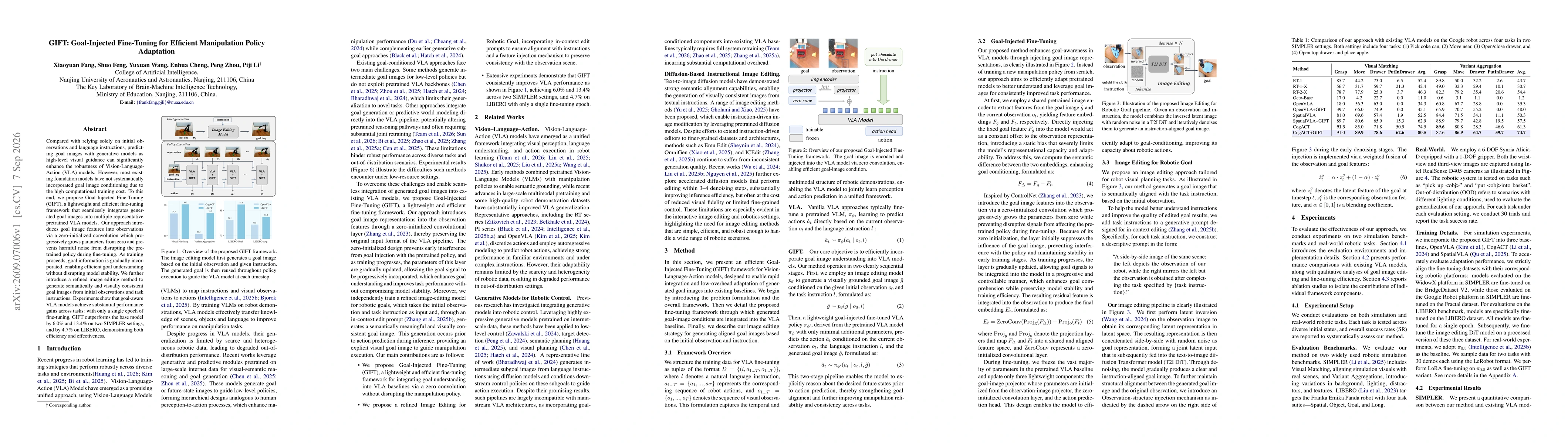 Thumbnail for GIFT: Goal-Injected Fine-Tuning for Efficient Manipulation Policy Adaptation